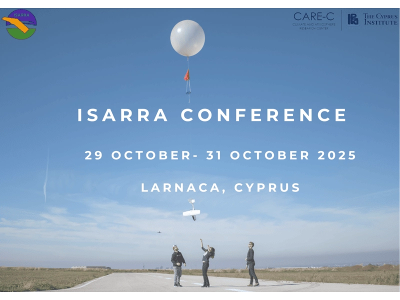 10th International Society for Atmospheric Research using Remotely piloted Aircraft (ISARRA) Conference | Larnaca, Cyprus | 29 – 31  October, 2025